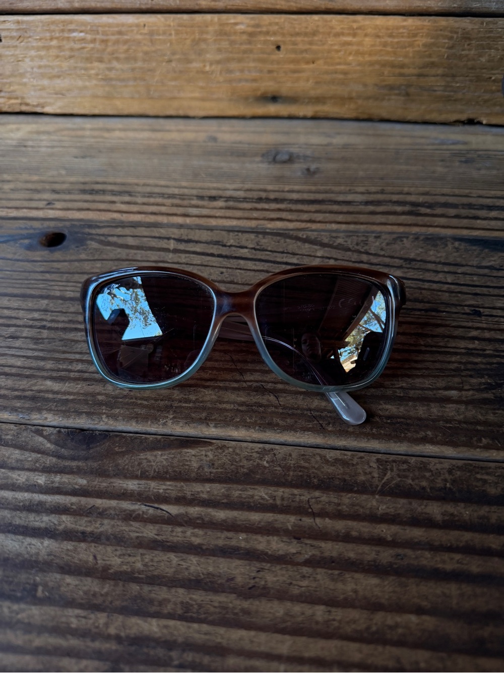Brown Gradient Women's Sunglasses